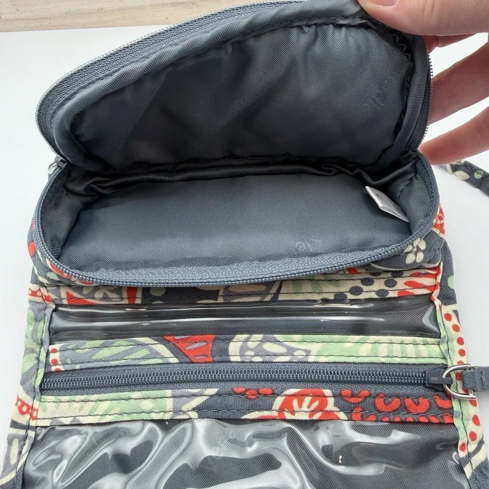 Vera Bradley NOMADIC FLORAL Small Travel Organizer Jewelry Cosmetic Bag